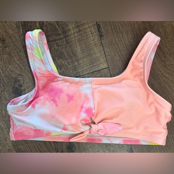 Justice girl youth tie dye 2 two piece bikini swim bathing suit Sz large 12/14 - Picture 2 of 7